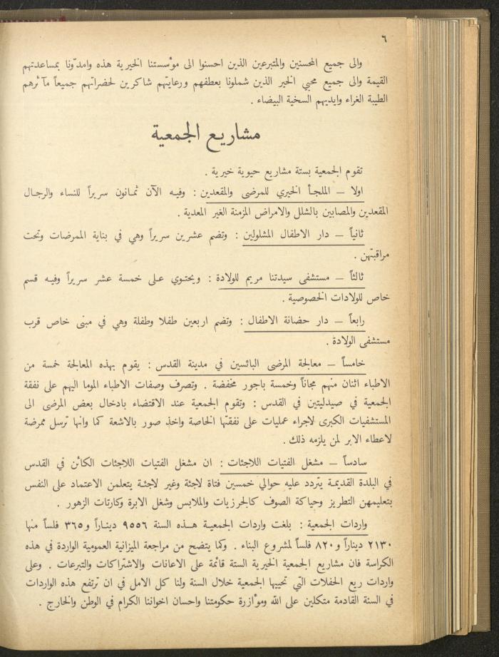 The Orthodox Charitable Refuge's Budget, Jerusalem 1940-67