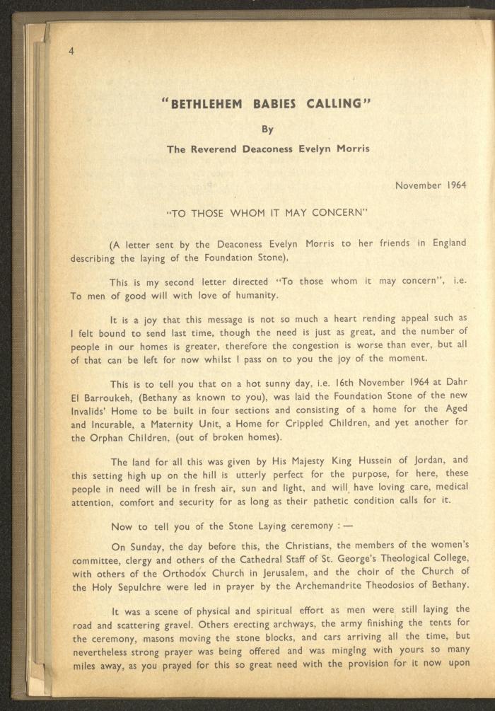The Orthodox Charitable Refuge's Budget, Jerusalem 1940-67