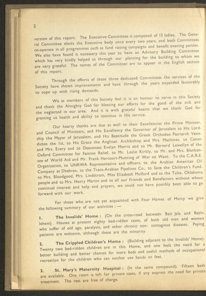 The Orthodox Charitable Refuge's Budget, Jerusalem 1940-67