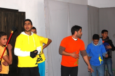 A Photograph of an Open Day in Birzeit <br />
 