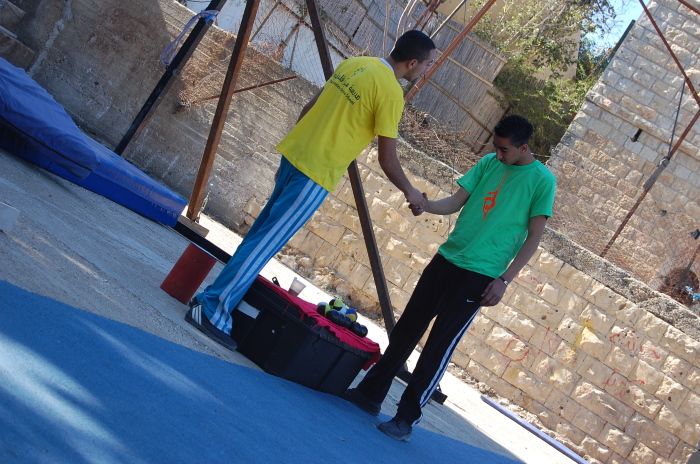 A Photograph of an Open Day in Birzeit <br />
 