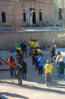 A Photograph of an Open Day in Birzeit <br />
 