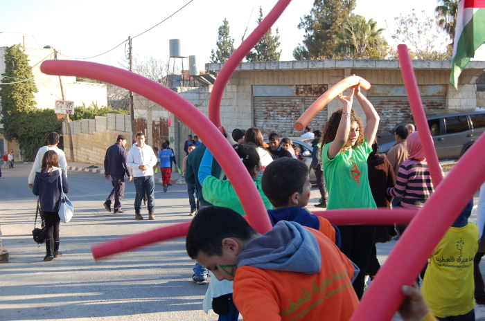 A Photograph of an Open Day in Birzeit <br />
 