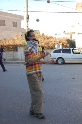 A Photograph of an Open Day in Birzeit <br />
 