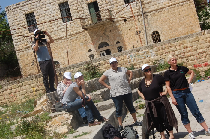 Cleaning the Palestinian Circus School's Building Before its Renovation in the Town of Birzeit 
