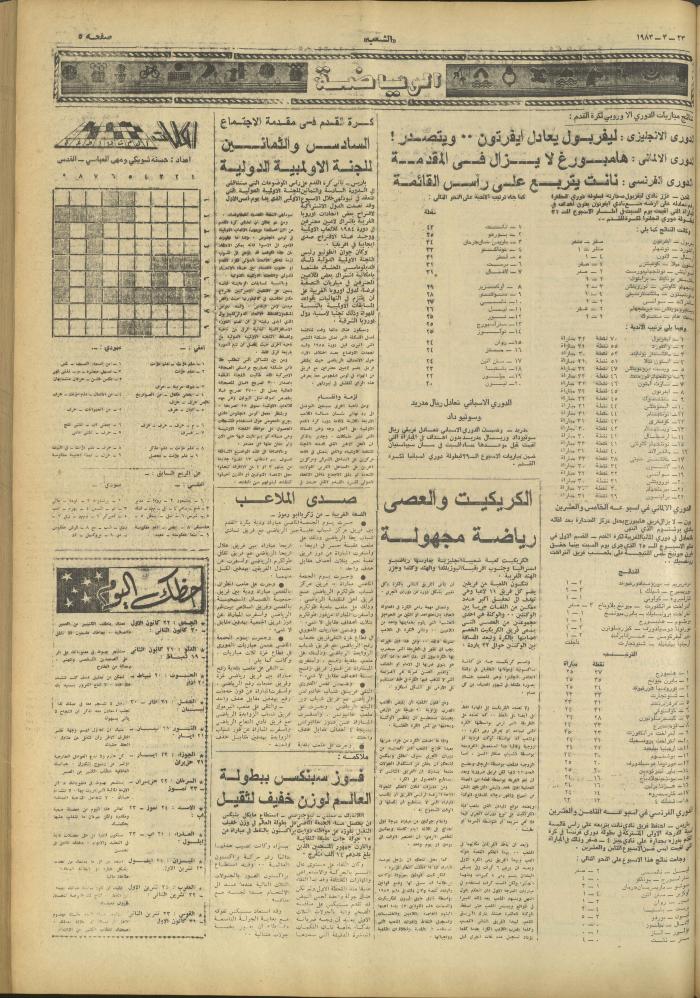 العدد 3237 من جريدة الشعب، 23 آذار 1983
