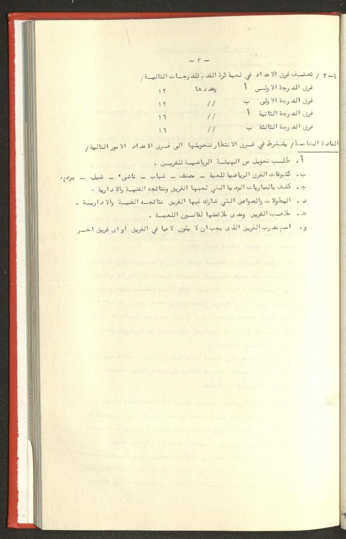Sports Clubs Association Documents, 1979
