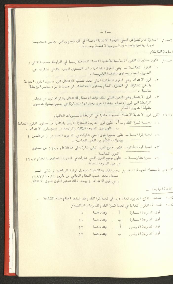 Sports Clubs Association Documents, 1979