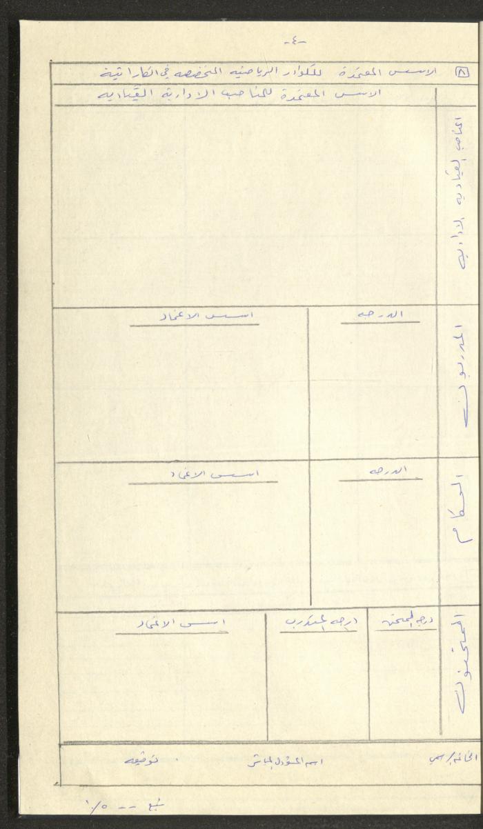 مراسلات رابطة الأندية الرياضية، القدس، 1990-93