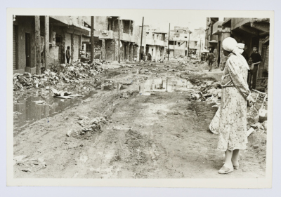 The Main Street of a Palestinian Refugee Camp, Lebanon, 1985- 1986