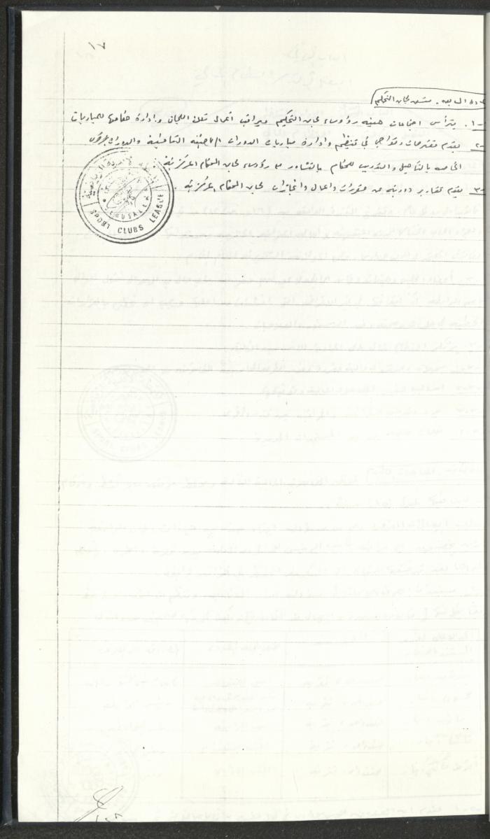 مراسلات رابطة الأندية الرياضية، القدس، 1990-93
