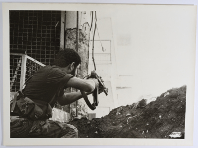 A Scene from an Armed Clash, Burj al-Barajneh Camp, 1986 