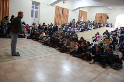 A Glimpse of a Performance by a Belgian Circus Troupe Hosted by the Palestinian Circus School	