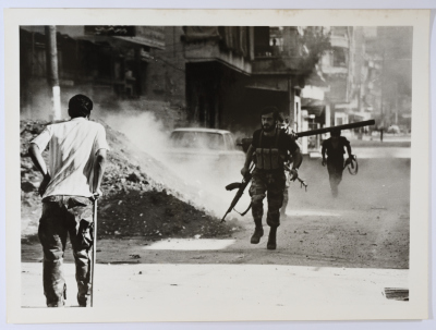 A Scene from the Battles of Burj al-Barajneh Camp, 1986