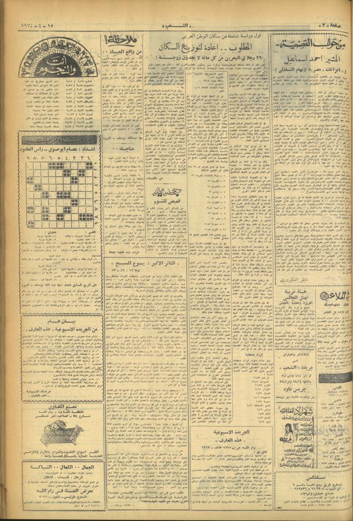 العدد 511 من جريدة الشعب، 15 نيسان 1974
