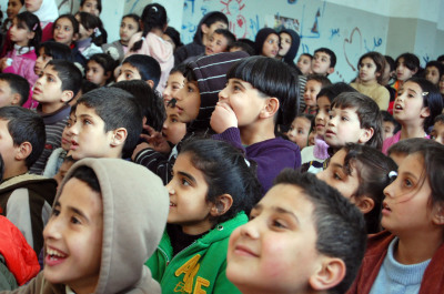 A Glimpse of a Performance by a Belgian Circus Troupe Hosted by the Palestinian Circus School	