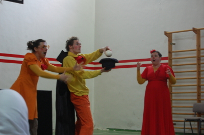 A Glimpse of a Performance by a Belgian Circus Troupe Hosted by the Palestinian Circus School	