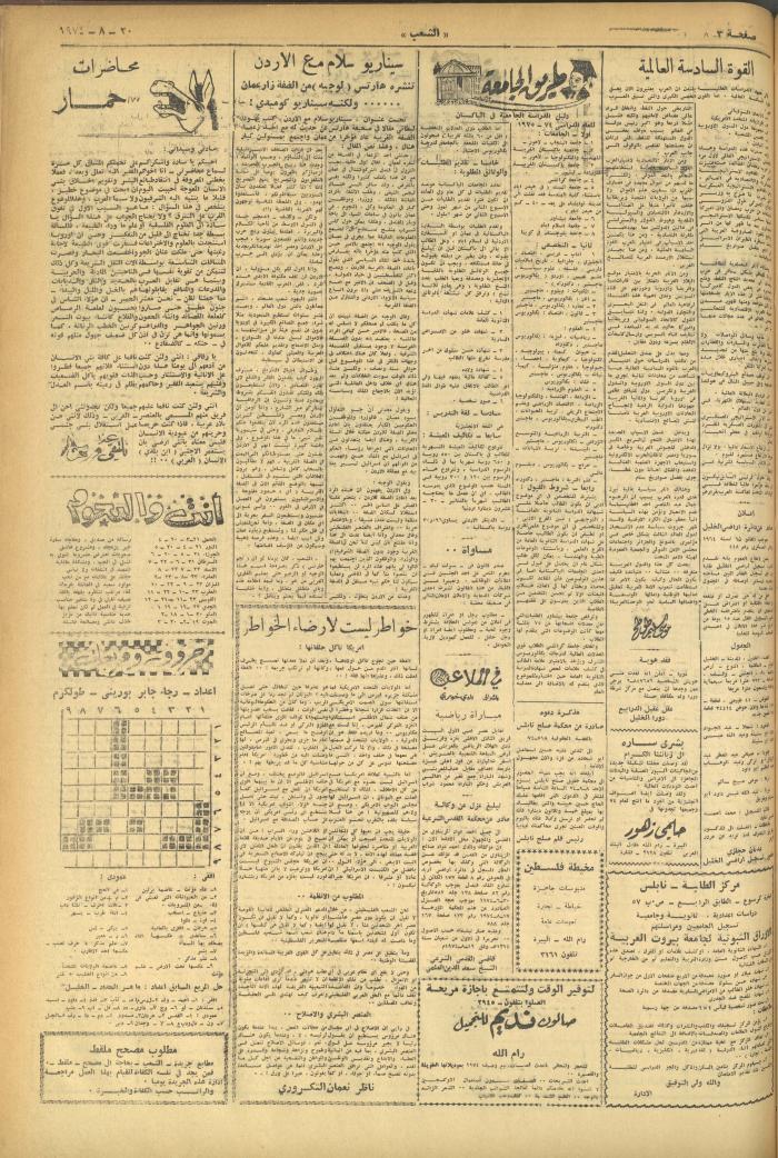 Issue 620 of Asha'b Newspaper, 20 August 1974
