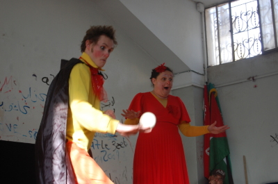 A Glimpse of a Performance by a Belgian Circus Troupe Hosted by the Palestinian Circus School	