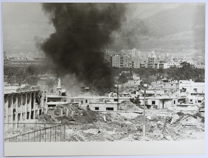 A Scene of Bombardment, Burj al-Barajneh Camp, 1985- 1986