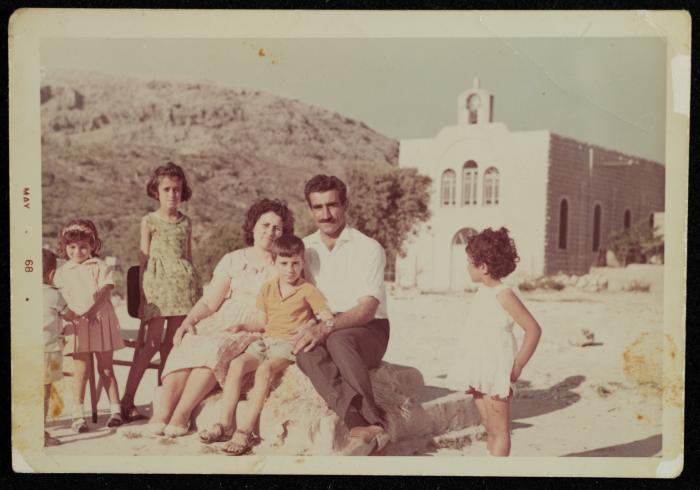 Hanna Ibrahim with his Family, the 1960s