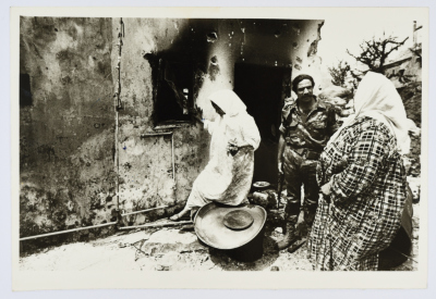 The Trail of Destruction in a Palestinian Refugee Camp, Lebanon, 1985- 1986
