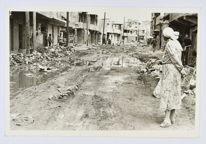 The Main Street of a Palestinian Refugee Camp, Lebanon, 1985- 1986