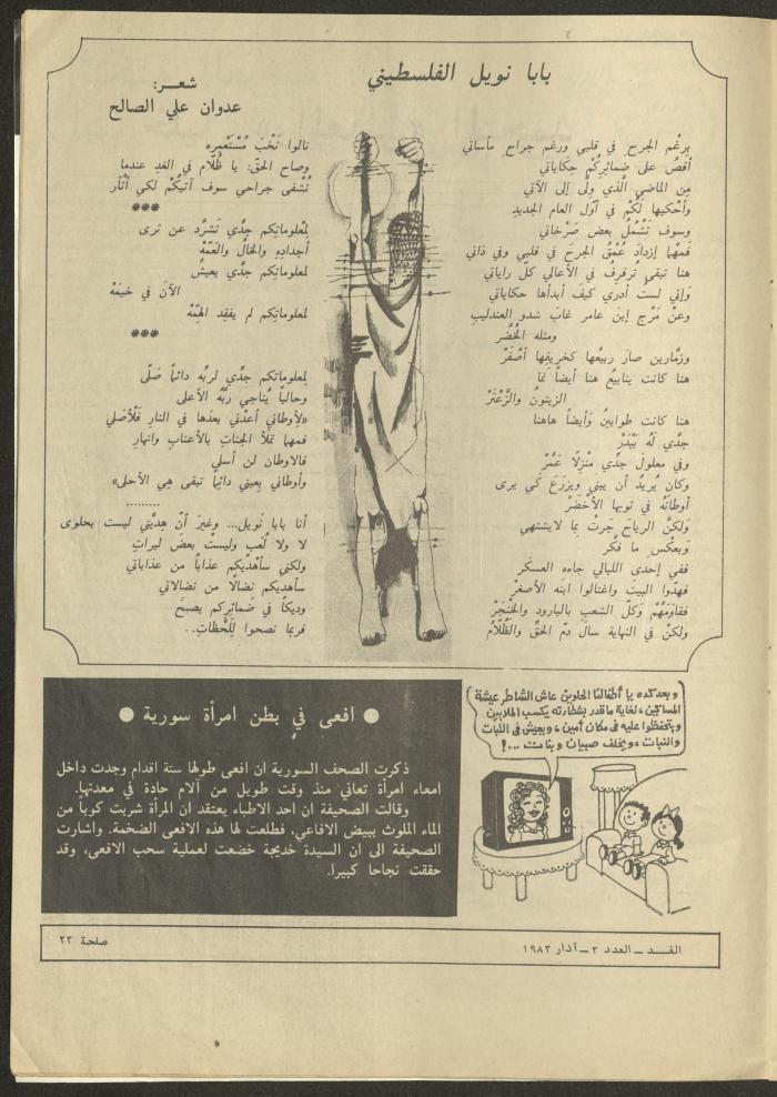 العدد الثاني من مجلة الغد، آذار 1983
