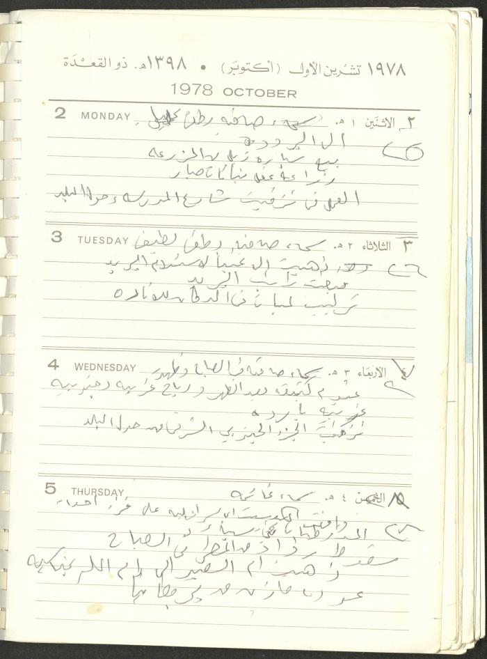 Arab Bank Agenda, 1978