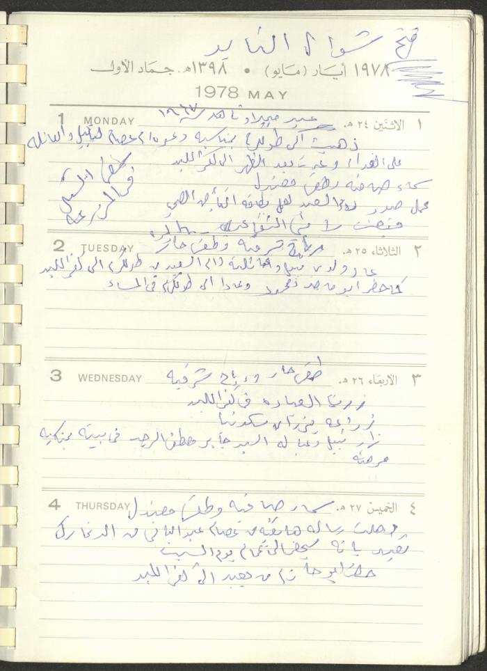 Arab Bank Agenda, 1978