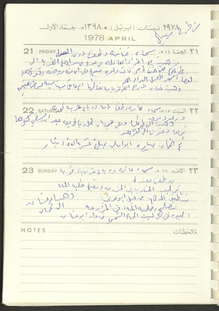 Arab Bank Agenda, 1978