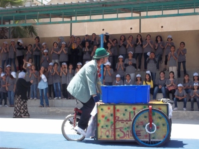 "أحلام للبيع"، مدرسة سيرك فلسطين، جنين