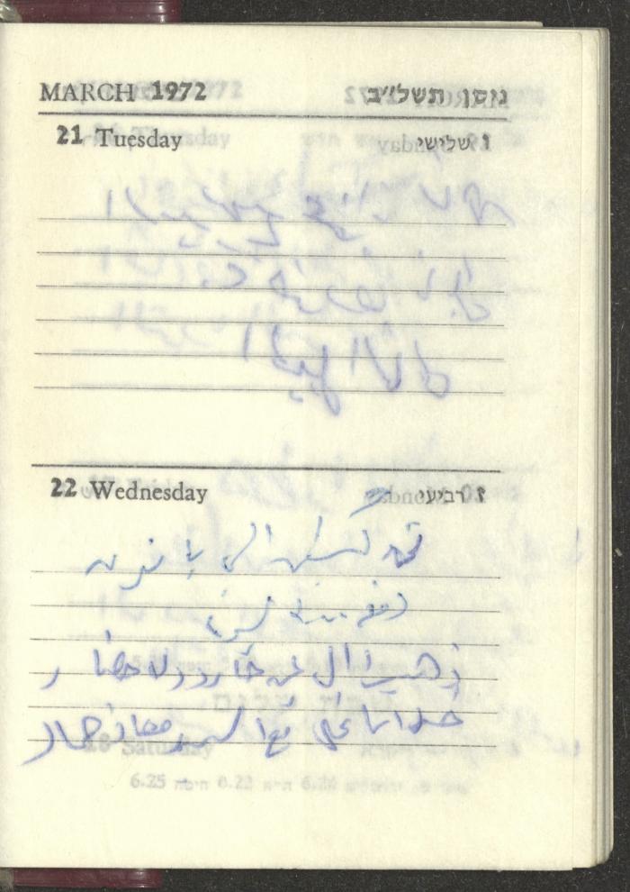 Agenda, 1972 