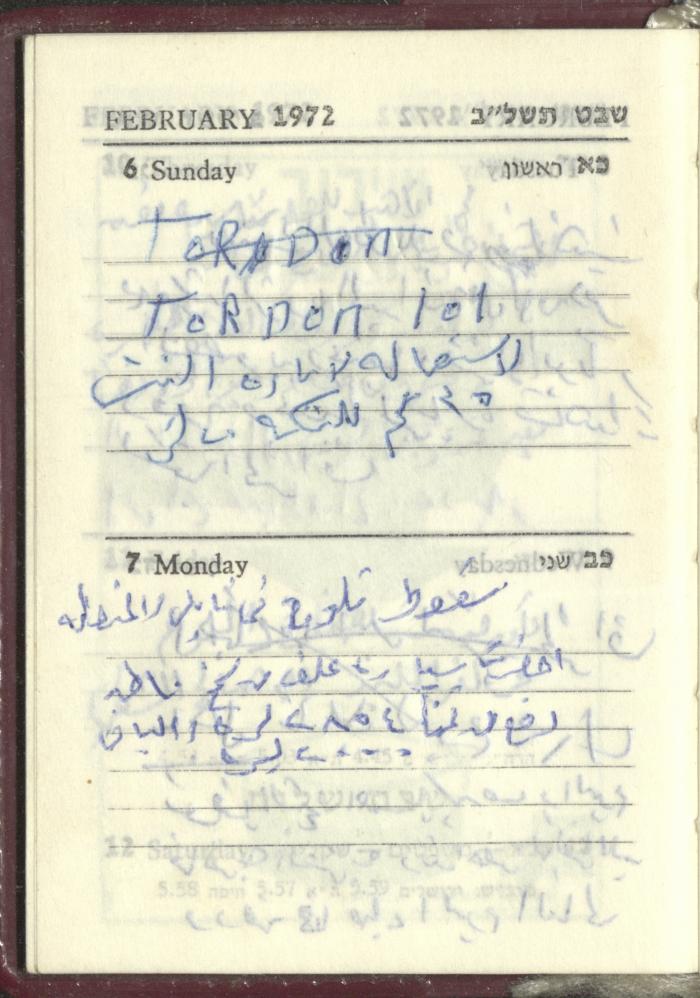 Agenda, 1972 