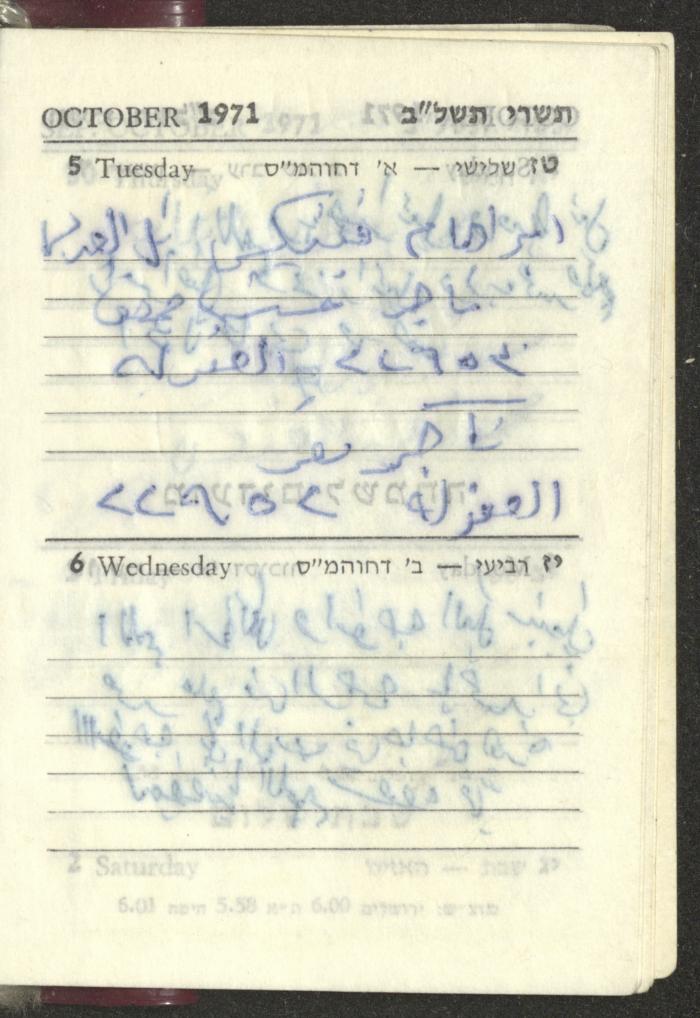 Agenda, 1972 