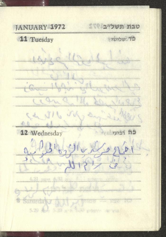 Agenda, 1972 