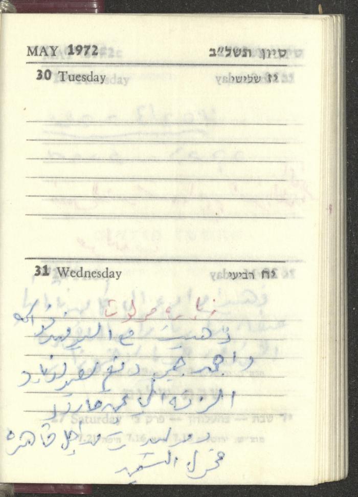 Agenda, 1972 