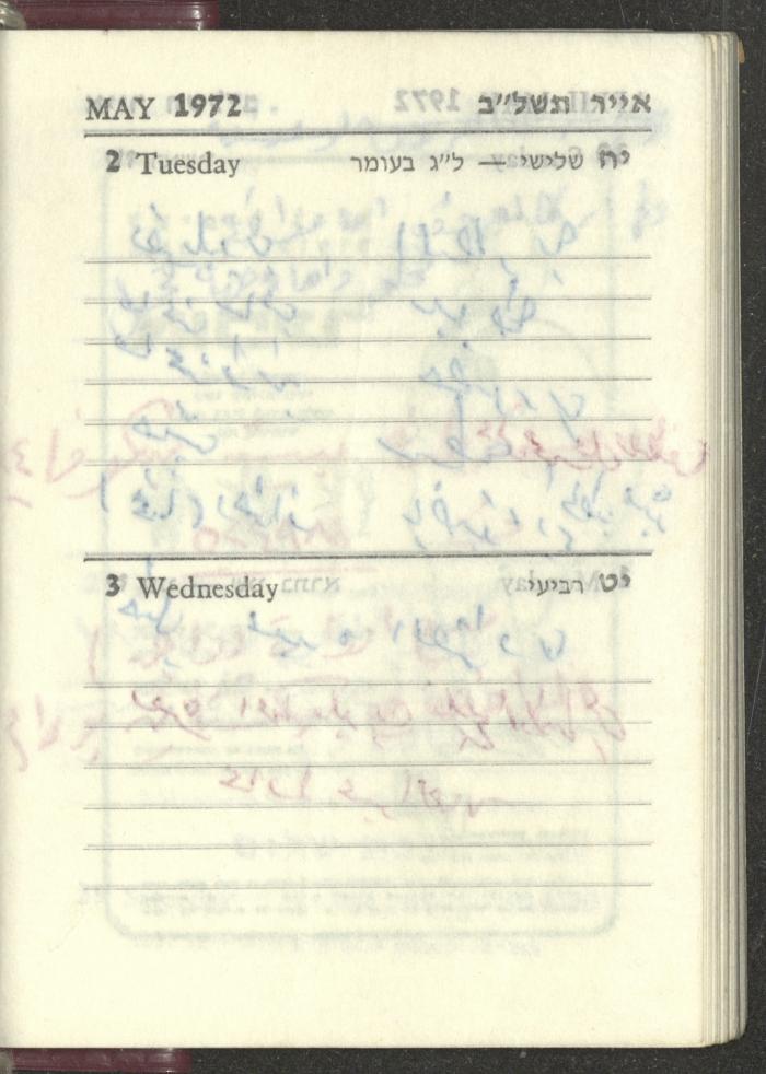 Agenda, 1972 