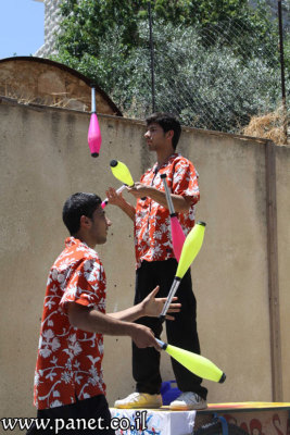 عرض لفرقة مدرسة سيرك فلسطين في المركز الثقافي الألماني الفرنسي 