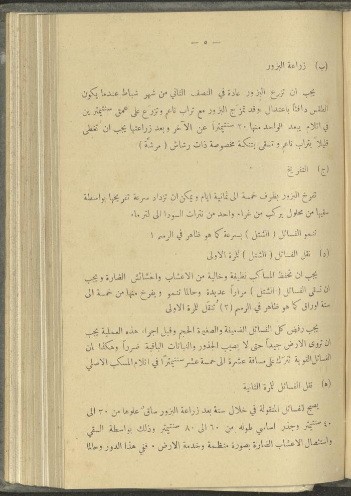 منشورات عن دائرة الزراعة والغابات، مطلع ثلاثينيات القرن العشرين