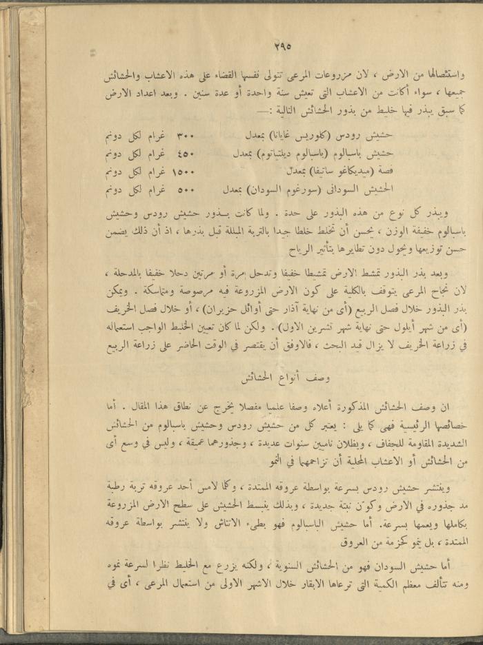 الملحق الزراعي من الوقائع الفلسطينية، ثلاثينيات وأربيعينيات القرن العشرين