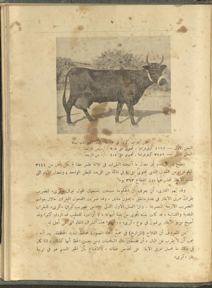 الملحق الزراعي من الوقائع الفلسطينية، ثلاثينيات وأربيعينيات القرن العشرين
