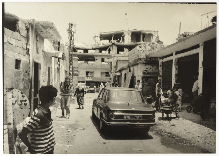 شارع في مخيم للاجئين الفلسطينيين، لبنان