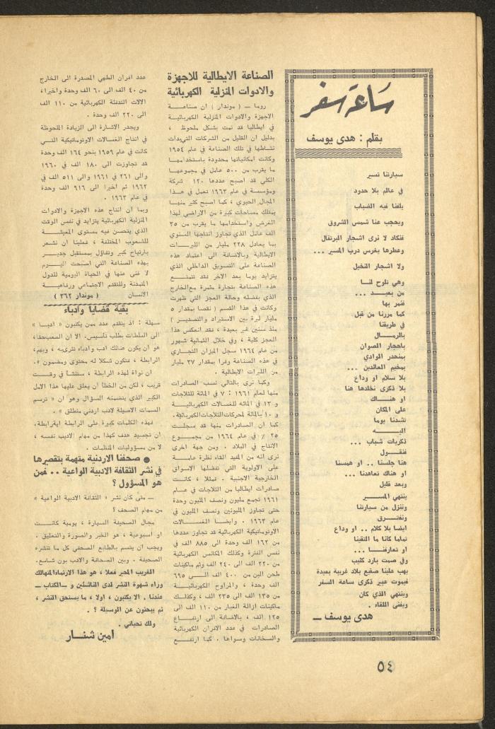 Issue 4 of al-Ofuq al-Jadeed Magazine, April 1965 