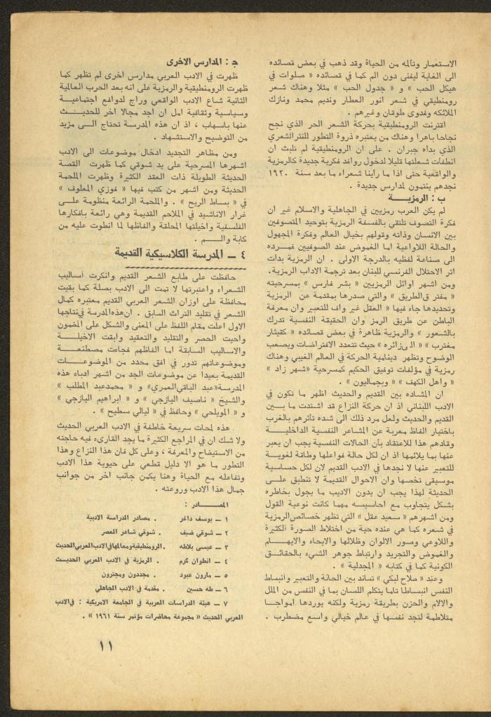 Issue 4 of al-Ofuq al-Jadeed Magazine, April 1965 