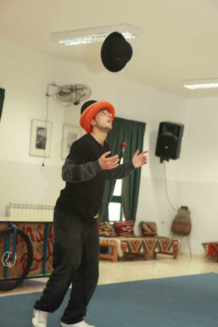 'Dreams for Sale', the Palestinian Circus School, Ghirass Cultural Center, 2010<br />
 
