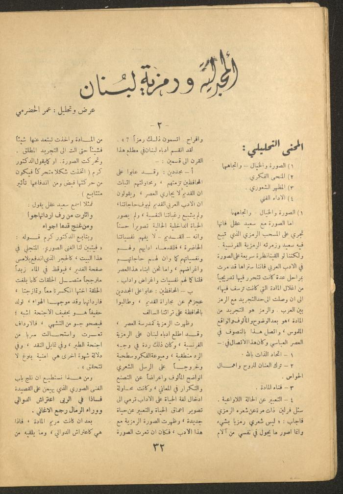 العدد الثاني عشر من مجلة الأفق الجديد، تشرين الثاني 1964
