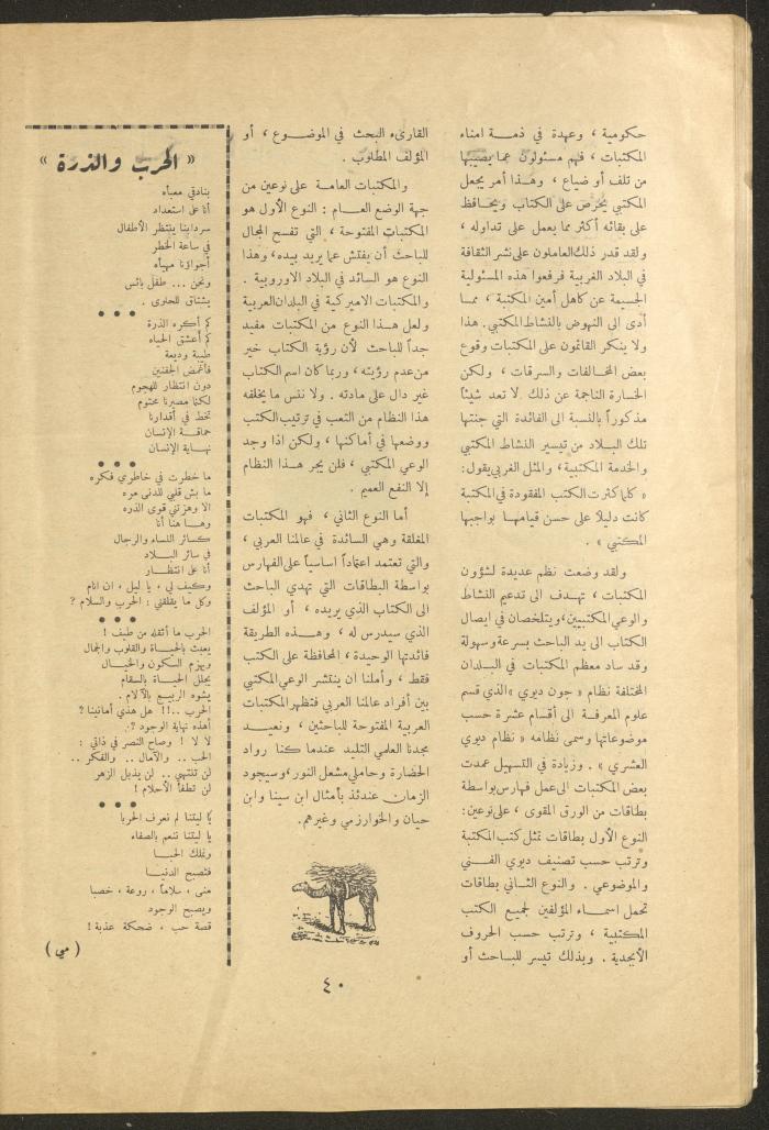 Issue 7 of al-Ofuq al-Jadeed Magazine, November 1962