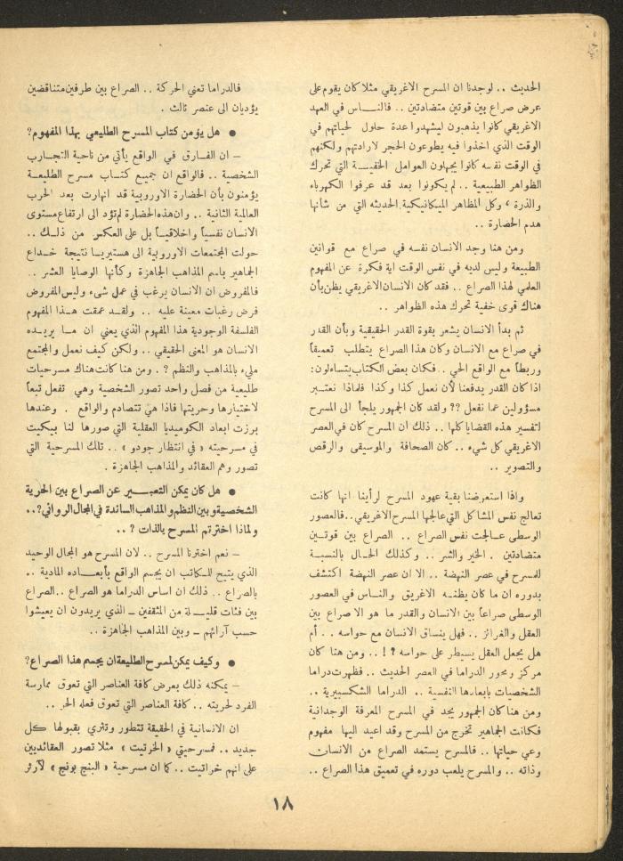العدد الحادي عشر من مجلة الأفق الجديد، تشرين الأول 1964
