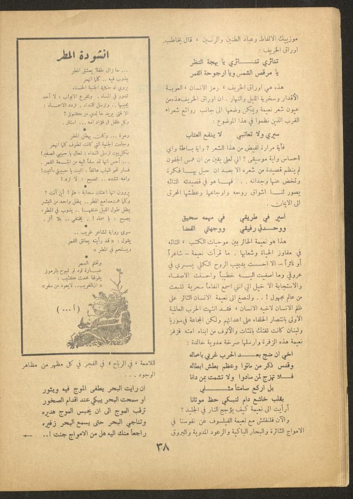 العدد التاسع من مجلة الأفق الجديد، شباط 1962

